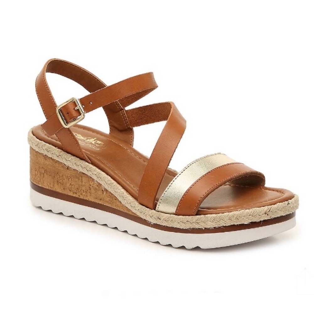 Coach and Four Banno Wedge Sandal NIB 10